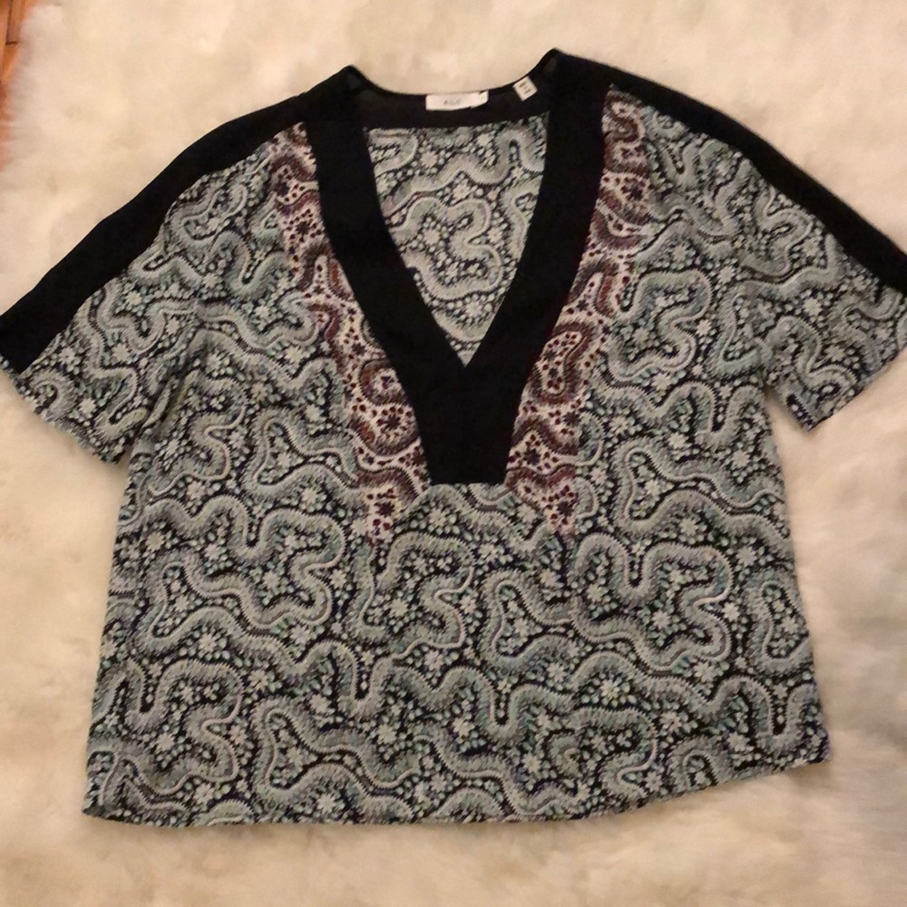 A.L.C. Silk Floral Blouse